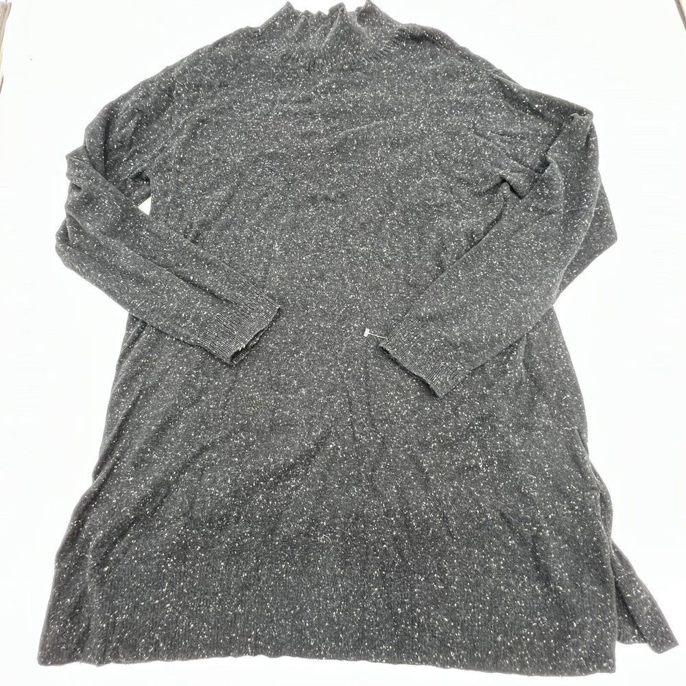 PURE J.JILL Sweater Women's XSize Small Black Salt Pepper Long Sleeve High Neck